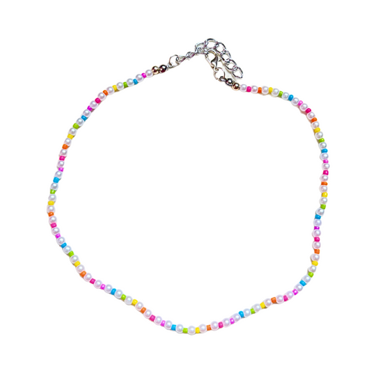 COLLAR PERLAS CON ARCOIRIS