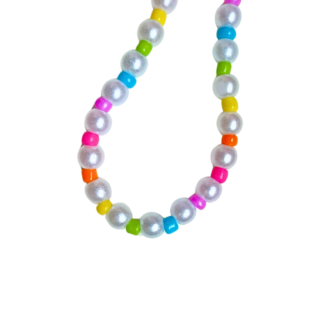 COLLAR PERLAS CON ARCOIRIS