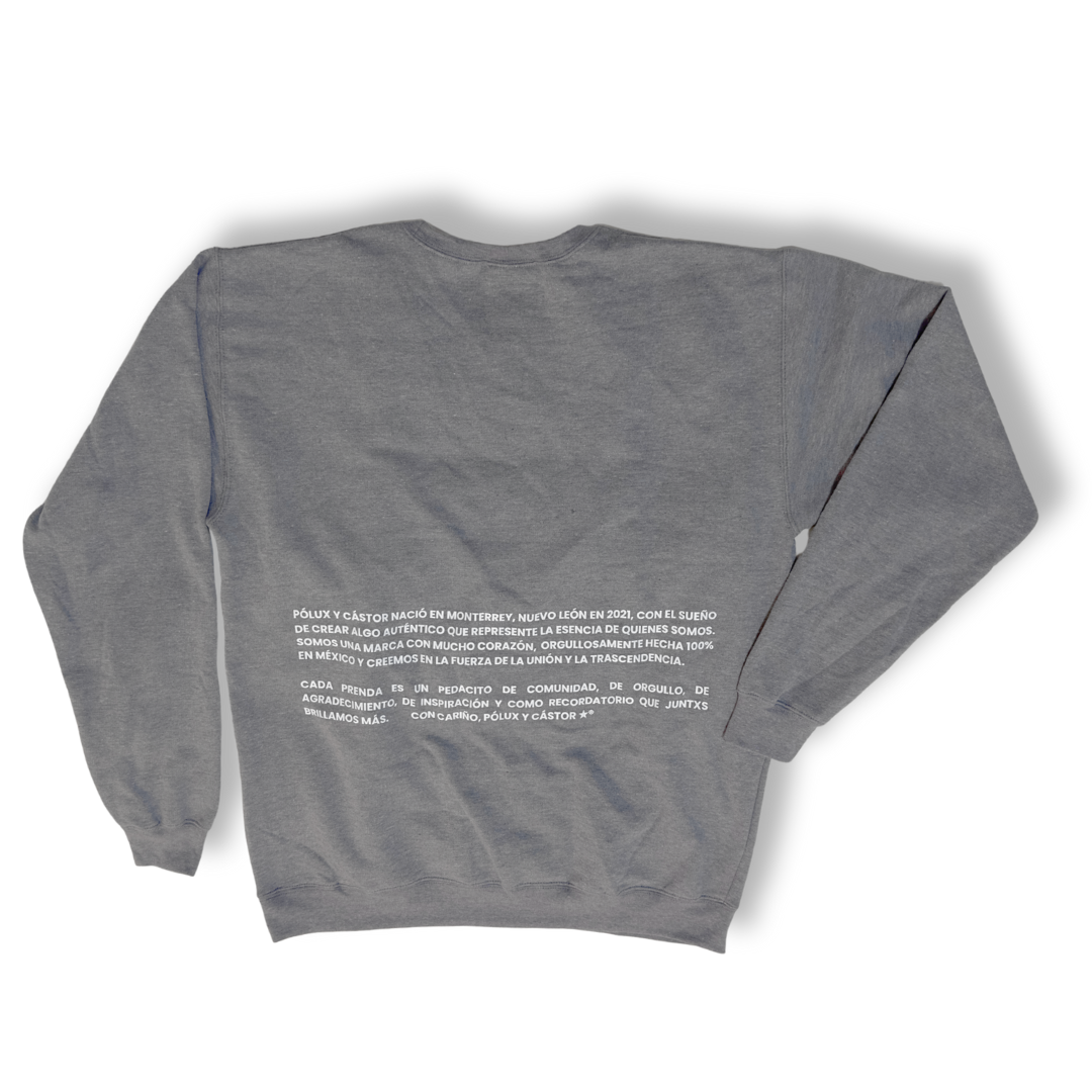 SUDADERA PÓLUX & CÁSTOR GRIS