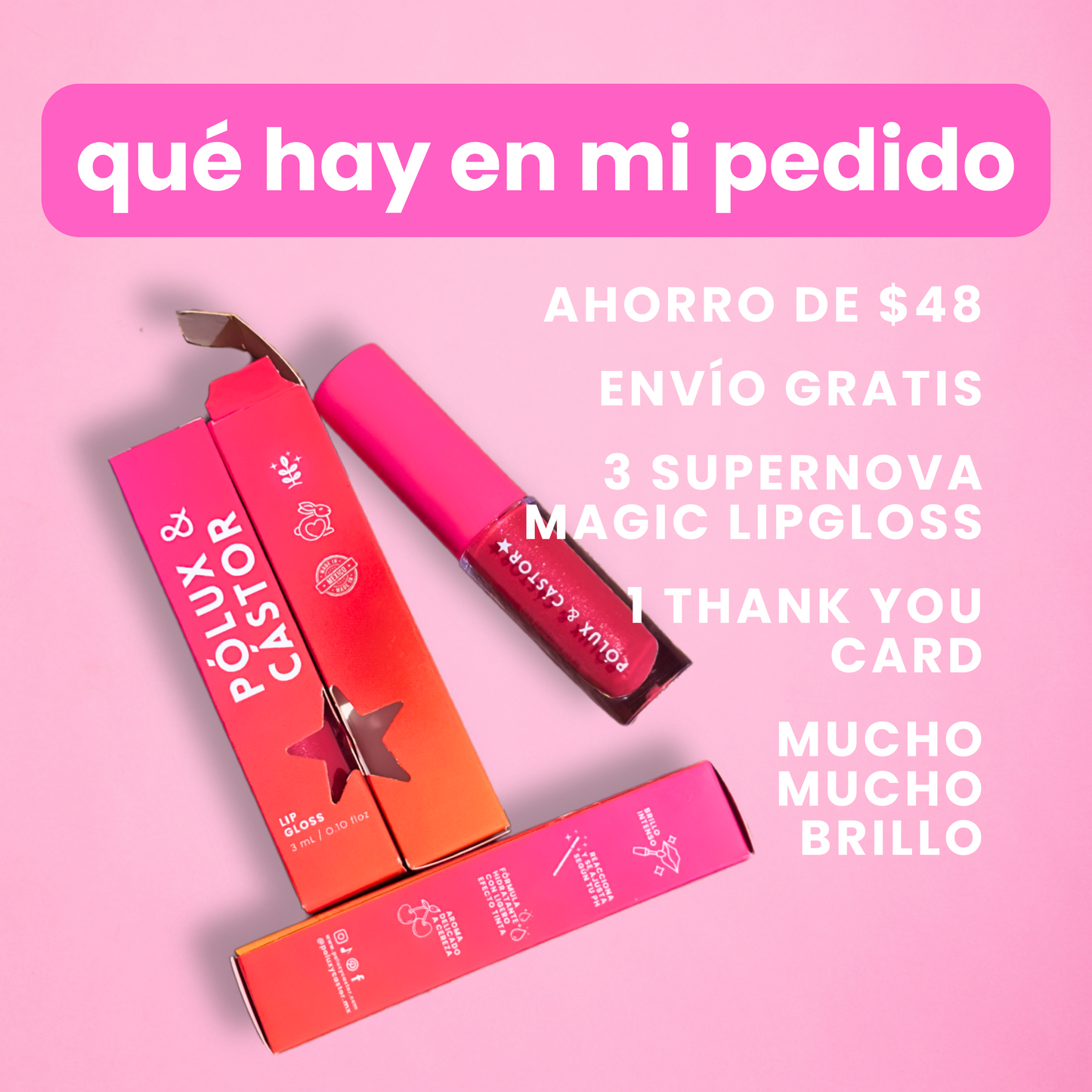 3 PACK SUPERNOVA MAGIC LIPGLOSS