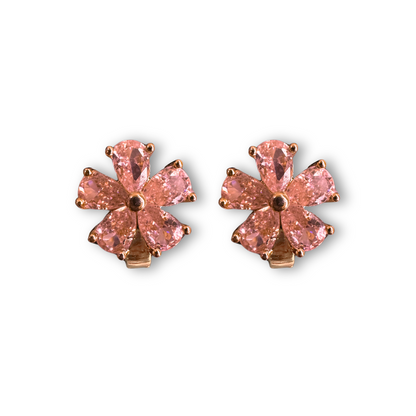 ARRACADA FLOR ROSA